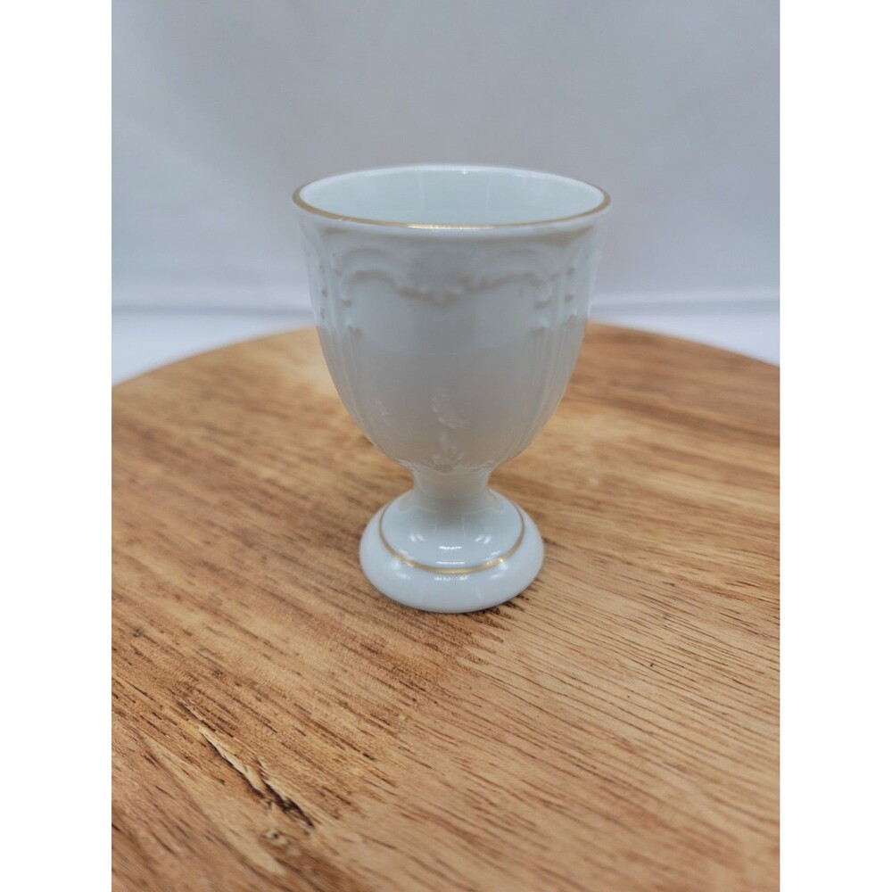 Hackefors Porslin Egg Cup White/Gold 2x3